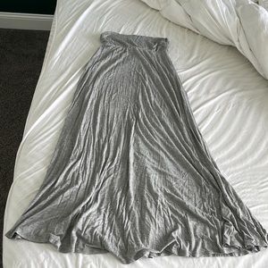 Gray Maxi Skirt